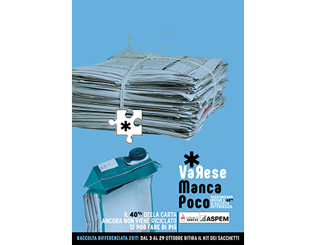 varese manca poco - aspem varese campagna riciclo 2016 - Bologna marzo 2017 - Redesign Agenzia Comunicazione Bologna