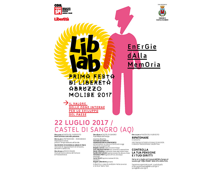 Prima festa di Liberetà Abruzzo Molise 2017 - Redesign agenzia di comunicazione Bologna