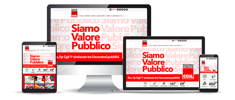 Sito web - FP CGIL - Elezioni RSU 2018 - - Redesign agenzia di comunicazione Bologna