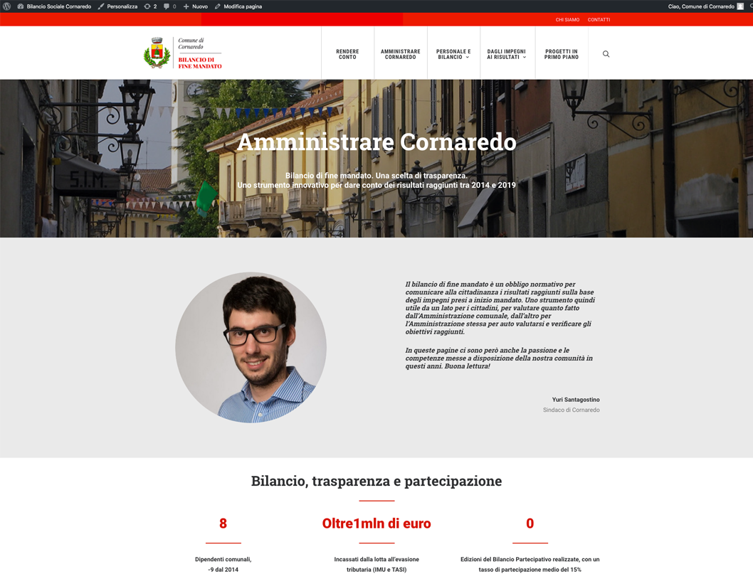 Bilancio Sociale Cornaredo Redesign Comunicazione Bologna